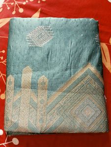Sea Green Banarasi Silk Saree