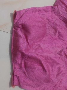 Pink Readymade Saree Blouse