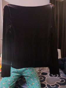 Girls Maroon Top Silk