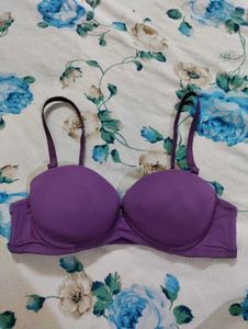 Purple Bra &amp; Lace Panty Set