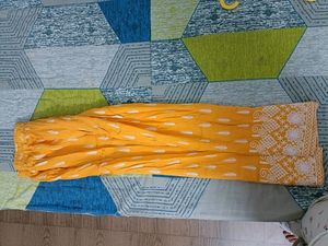 Yellow Embroidered Palazzo Pants