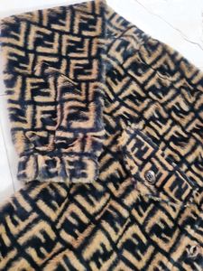Fendi Print Fur Jacket