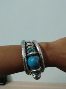 Silver Blue Bracelet