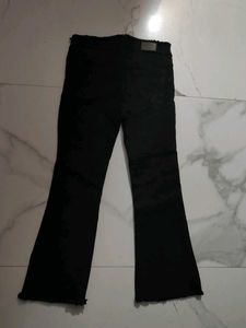 Zara Black Distressed Jeans