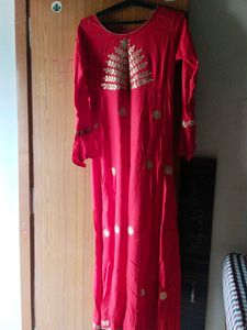 Elegant Red Ethnic Gown