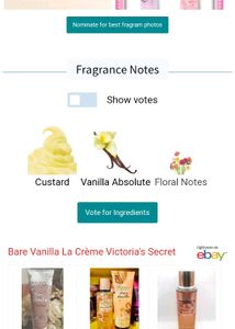 Bare Vanilla La creme Body Mists