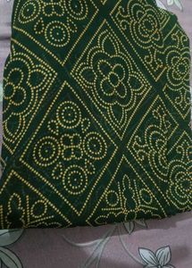 Green Bandhni Saree
