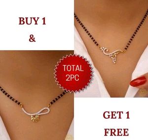 American Diamond Mangalsutra Combo Two Site