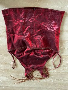 metallic halter neck top small