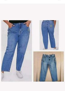 Embroidered Denim Jeans