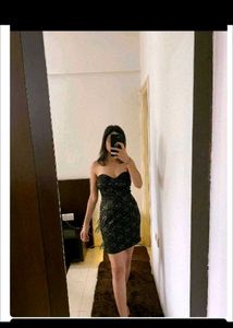 Lace Strapless Mini Dress
