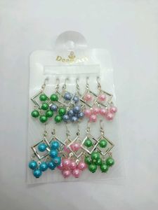 Brand New 6 Pair Earrings Combo With FREE POD BAGS