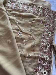 Elegant Embroidered Saree with Blouse