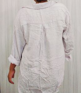 Stripped Oversized T- Shirt 🤍