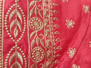 Banglori Silk Embroidery Work Red Blouse
