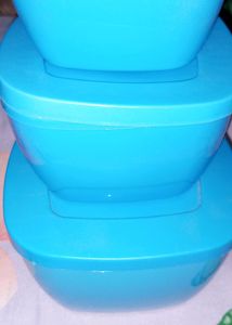 Set Of 3 New Tiffin Box Unused