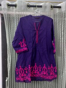 Purple Short Kurti