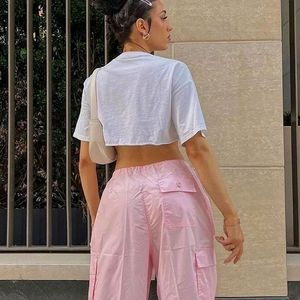 New Pink Parachute Pants With Freebie