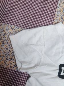 Text Printed Crop Top
