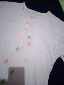 Beautiful Baby Pink Floor Length Nighty