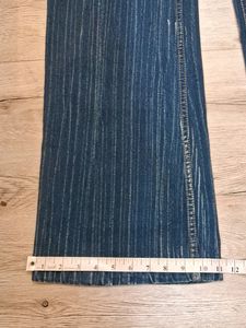 Bootcut Pinstripe Jeans For Men