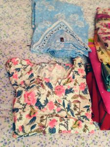 5saree Blouse 2kurti Set