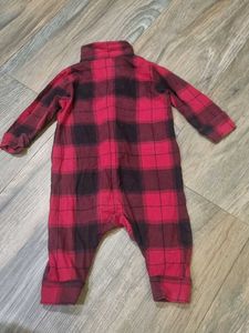 Cute Plaid Baby Romper