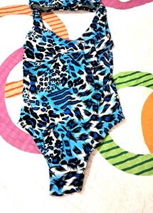 Swimming Suit  Girl  With Cap.