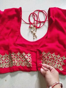 Red party wear saree ❤️