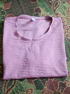 magenta Textured Top
