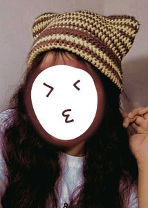 Crochet  KIM TAEHYUNG Inspired.Cat Ear Beanie🤎