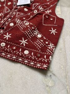 Embroidered Vest &amp; Shorts Set