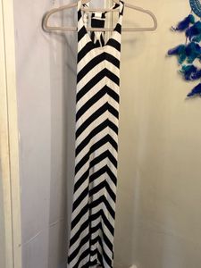 Striped Halter Maxi Dress