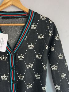 Crown Pattern Cardigan