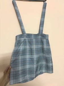 Korean Chic Checked Mini Skirt