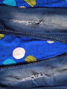 Distressed Denim Jeans