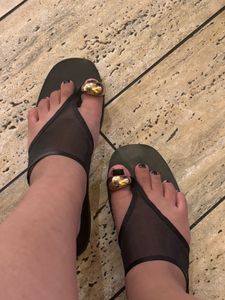 Black Flat Sandals