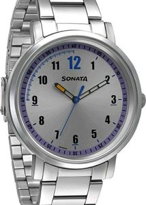 Sonata Stainless Steel Watch