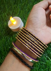 Golden And Purple Bangles💜✨️