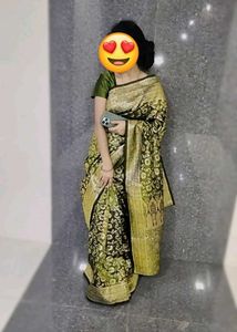 GREEN BANARASI SAREE