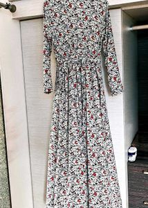 White Floral Maxi Dress