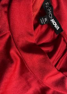 Fashion Nova Red Bodycon Dress