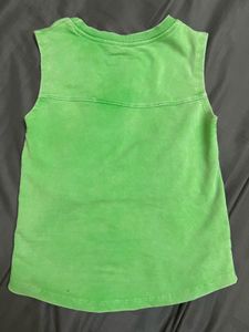 Green Cutout Tank Top