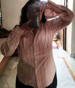 Striped Button-Down Shirt