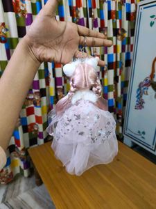 Cute Baby Doll Pink Keychain
