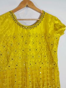 Yellow Ethnic Gown ( Women&#39;s)