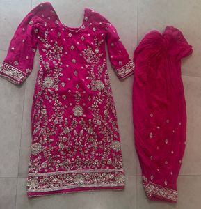 Heavy Wedding Magenta Suit