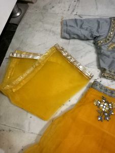 Gorgeous Yellow Lehenga Choli Set For Wedding Seas