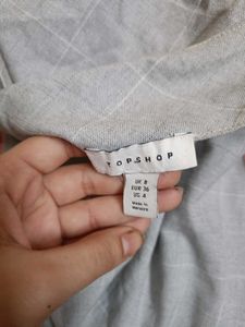 Gray Casual Top topshop