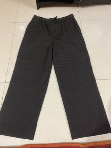 Pinstripe Wide Leg Trousers